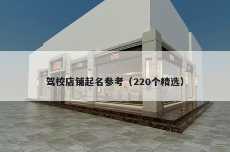 驾校店铺起名参考（220个精选）