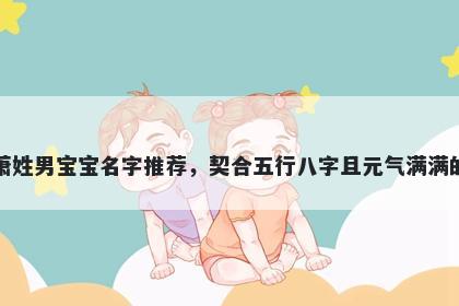 萧姓男宝宝名字推荐，契合五行八字且元气满满的