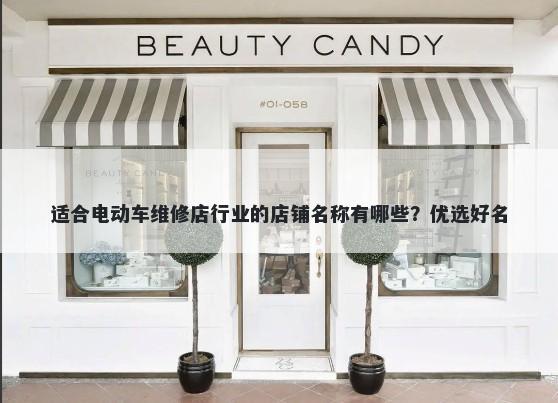 适合电动车维修店行业的店铺名称有哪些？优选好名