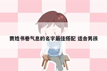 贾姓书卷气息的名字最佳搭配 适合男孩