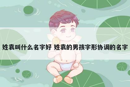 姓袁叫什么名字好 姓袁的男孩字形协调的名字