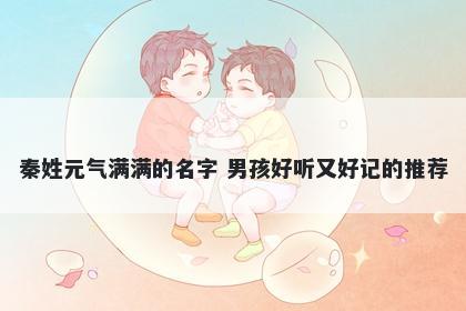 秦姓元气满满的名字 男孩好听又好记的推荐