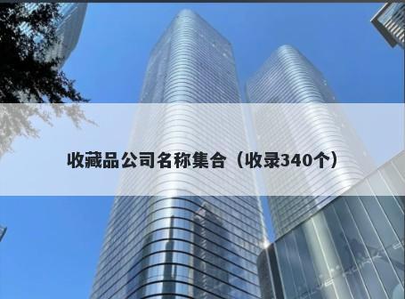 收藏品公司名称集合（收录340个）