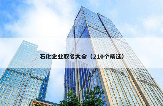 石化企业取名大全（210个精选）