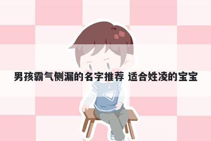 男孩霸气侧漏的名字推荐 适合姓凌的宝宝
