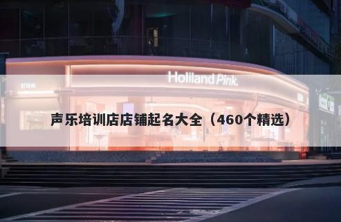 声乐培训店店铺起名大全（460个精选）