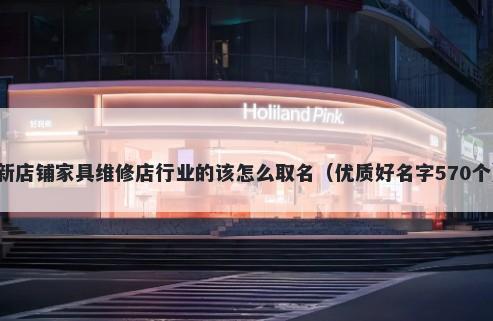 新店铺家具维修店行业的该怎么取名（优质好名字570个）