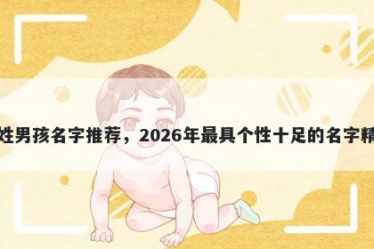 何姓男孩名字推荐，2026年最具个性十足的名字精选