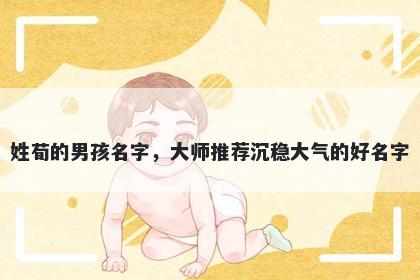 姓荀的男孩名字，大师推荐沉稳大气的好名字