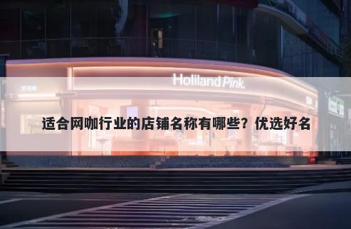 适合网咖行业的店铺名称有哪些？优选好名