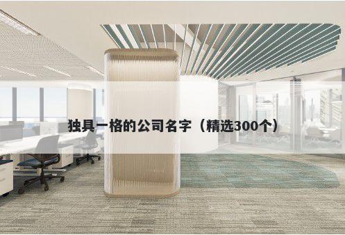 独具一格的公司名字（精选300个）
