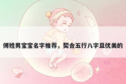 傅姓男宝宝名字推荐，契合五行八字且优美的