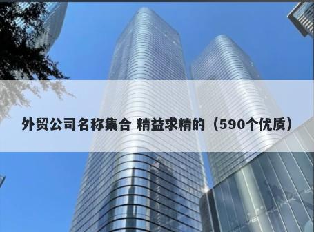 外贸公司名称集合 精益求精的（590个优质）