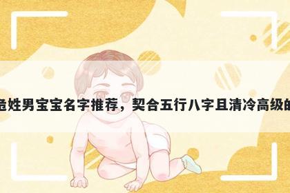 危姓男宝宝名字推荐，契合五行八字且清冷高级的
