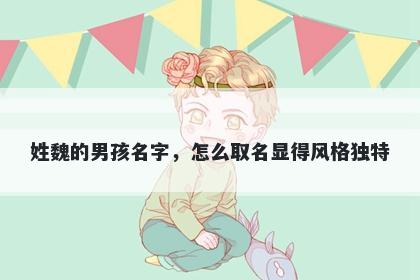 姓魏的男孩名字，怎么取名显得风格独特