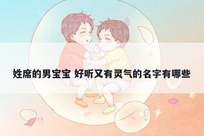 姓席的男宝宝 好听又有灵气的名字有哪些