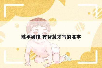 姓平男孩 有智慧才气的名字