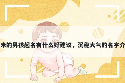 姓米的男孩起名有什么好建议，沉稳大气的名字介绍