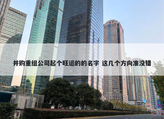 并购重组公司起个旺运的的名字 这几个方向准没错