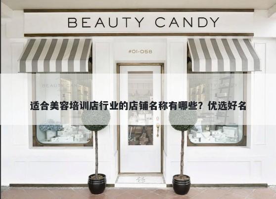 适合美容培训店行业的店铺名称有哪些？优选好名