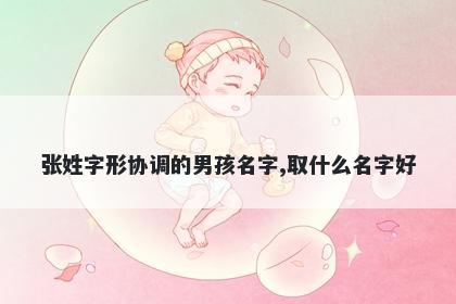 张姓字形协调的男孩名字,取什么名字好