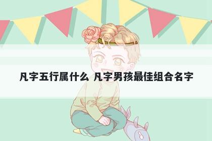 凡字五行属什么 凡字男孩最佳组合名字