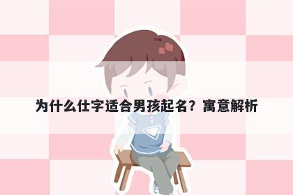 为什么仕字适合男孩起名？寓意解析