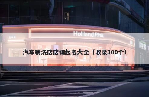 汽车精洗店店铺起名大全（收录300个）