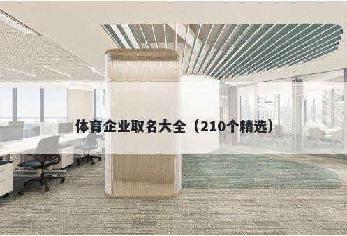 体育企业取名大全（210个精选）