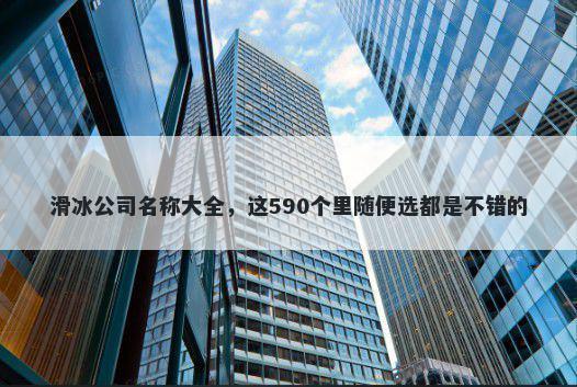 滑冰公司名称大全，这590个里随便选都是不错的