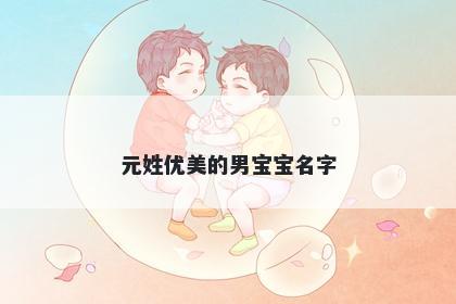 元姓优美的男宝宝名字