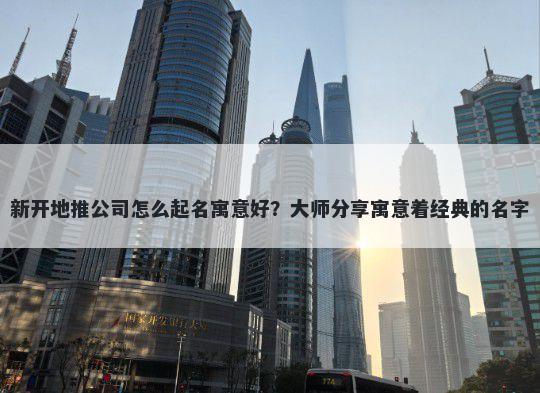 新开地推公司怎么起名寓意好？大师分享寓意着经典的名字