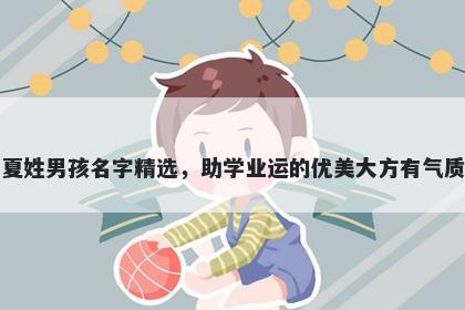 夏姓男孩名字精选，助学业运的优美大方有气质