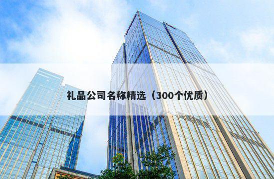 礼品公司名称精选（300个优质）