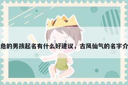 姓危的男孩起名有什么好建议，古风仙气的名字介绍