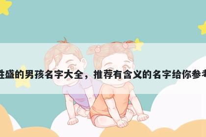 姓盛的男孩名字大全，推荐有含义的名字给你参考