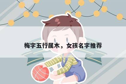 梅字五行属木，女孩名字推荐