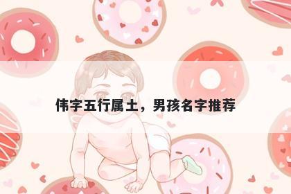 伟字五行属土，男孩名字推荐