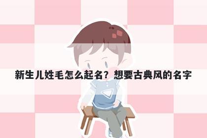 新生儿姓毛怎么起名？想要古典风的名字