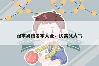 强字男孩名字大全，优美又大气
