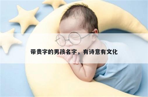 带贵字的男孩名字，有诗意有文化