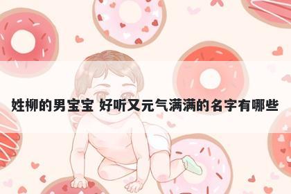 姓柳的男宝宝 好听又元气满满的名字有哪些