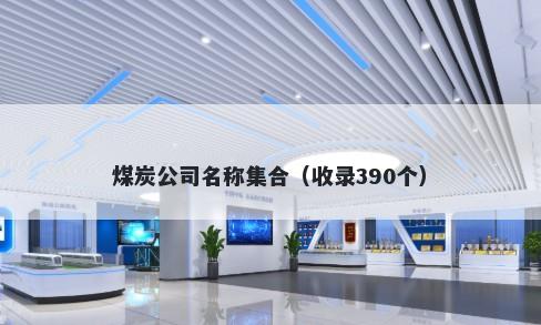 煤炭公司名称集合（收录390个）