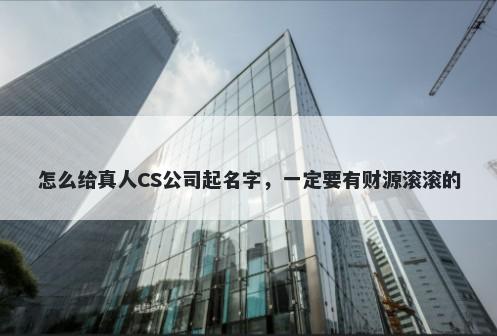 怎么给真人CS公司起名字，一定要有财源滚滚的