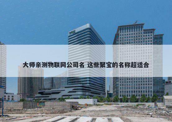 大师亲测物联网公司名 这些聚宝的名称超适合