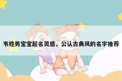 韦姓男宝宝起名灵感，公认古典风的名字推荐