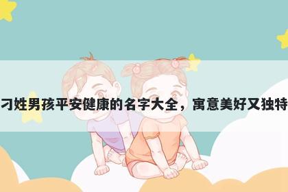 刁姓男孩平安健康的名字大全，寓意美好又独特