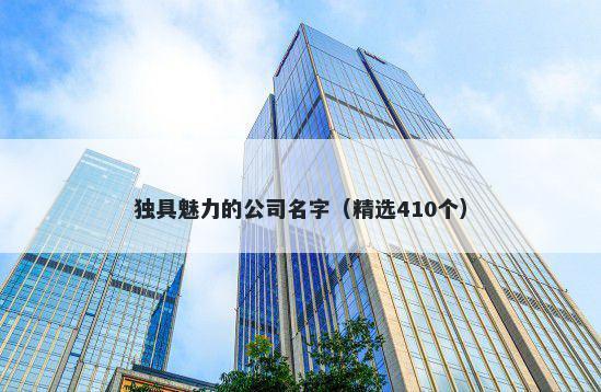 独具魅力的公司名字（精选410个）
