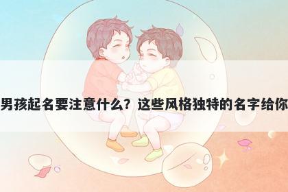 杭姓男孩起名要注意什么？这些风格独特的名字给你答案