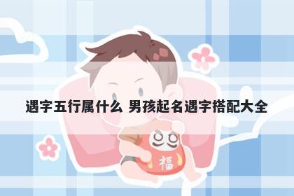 遇字五行属什么 男孩起名遇字搭配大全